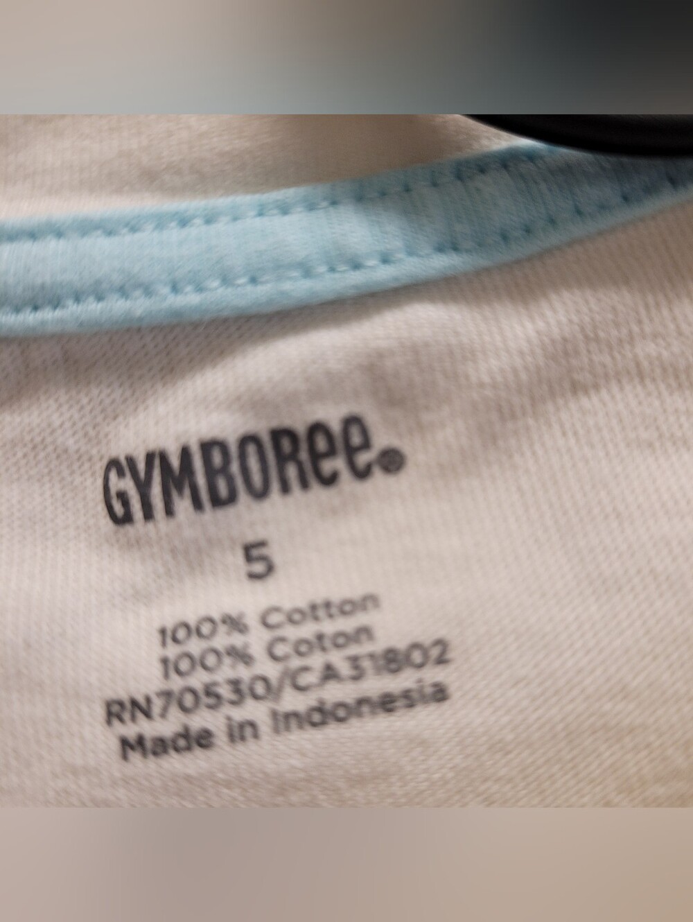 Gymboree White Long-Sleeve Cotton Tee Size 5 - Picture 3 of 3